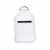 Sublimation Hand Sanitizer Key Chain - White
